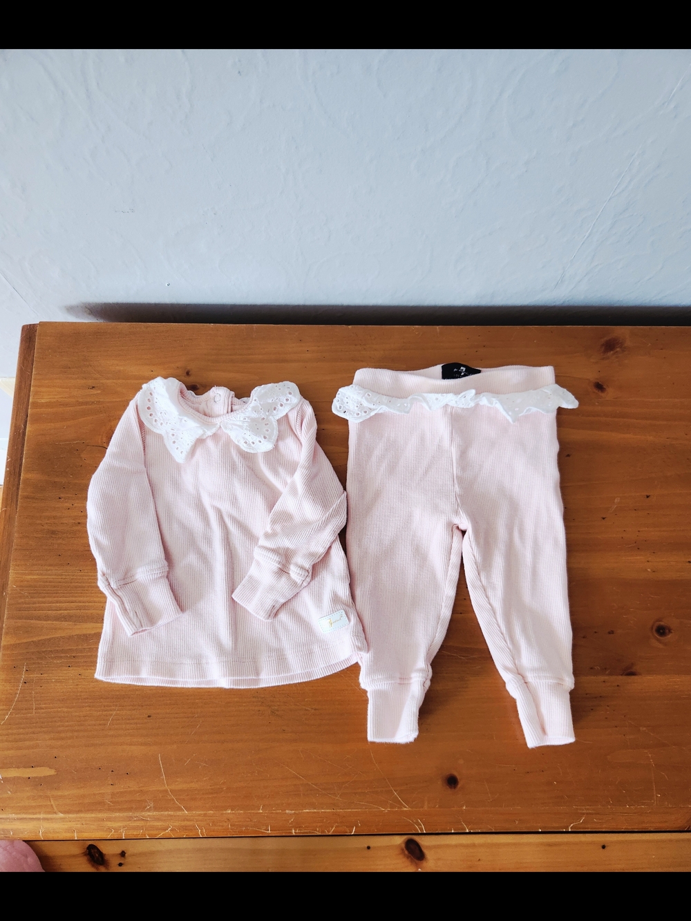 7 For All Mankind Matching Set with Lace Trim